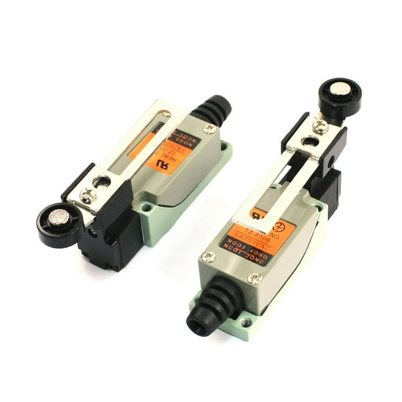 Unique Bargains 2 Pieces AC 250V 5A Adjustale Roller Lever Arms Screws Nuts Limit Switch TZ-8108