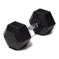thumbnail image 1 of Mancuerna Hexagonal 55 Lb con Revestimiento en Goma MDFitness Pesa, Dumbbell MDFitness Hexagonal Recubierta, 1 of 7
