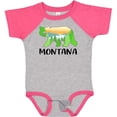 thumbnail image 3 of Inktastic Montana Lake and Trees in Bear Silhouette Boys or Girls Baby Bodysuit, 3 of 5