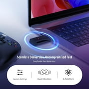 Wireless Adapter Converter Compatible with PlayStation5 & PC,Makes PS5/PS4/Xbox/Switch Controllers Compatible with Your PS5 & PC,Supports All PS5 Games (Black)
