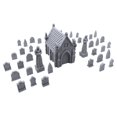 thumbnail image 1 of Miniaturas de 28 mm del mausoleo Terrain Scenery EnderToys, 1 of 9