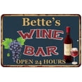 thumbnail image 1 of Bette's Green Wine Bar Wall Decor Kitchen Gift 8x12 Metal 108120043314, 1 of 1