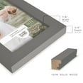 thumbnail image 3 of Grooved 5 in. x 7 in. Grey Picture Frame (Set of 2), 3 of 8