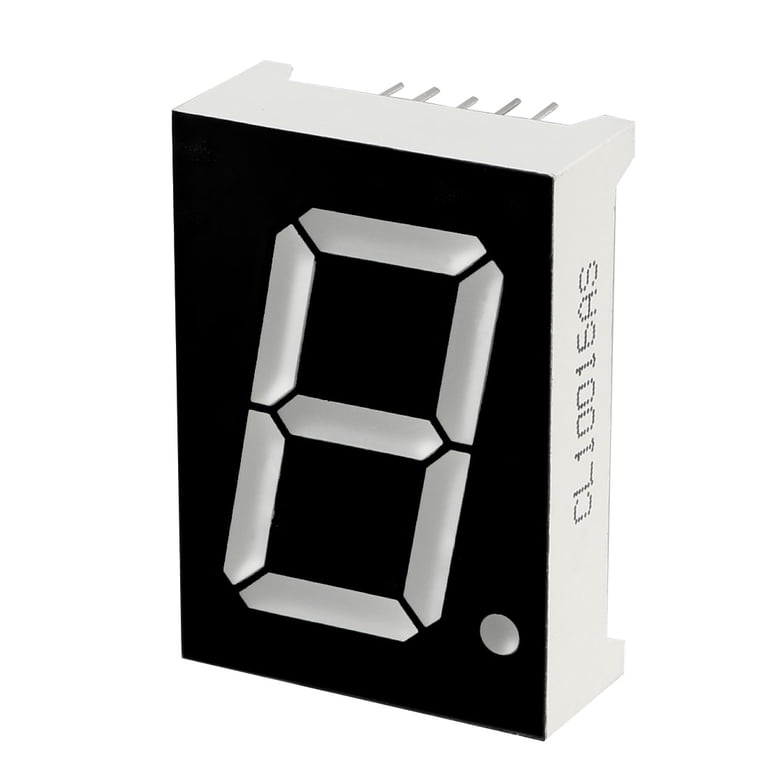 10 Display LED Rossi 1 Pollice – Catodo Comune, 1 Digit 10 Pin, Uxcell, Dimensioni 34x24mm