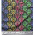 thumbnail image 1 of Soimoi Rayon Crepe Fabric Floral & Damask Ethnic Print Fabric by Yard 46 Inch Wide, 1 of 3