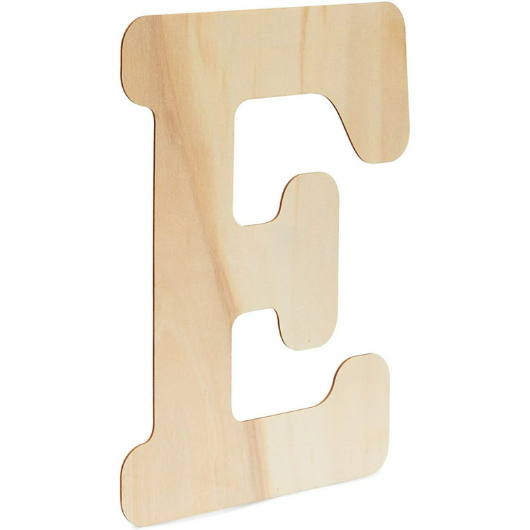 Bright Creations Unfinished Wooden Letters for Crafts, Family (12