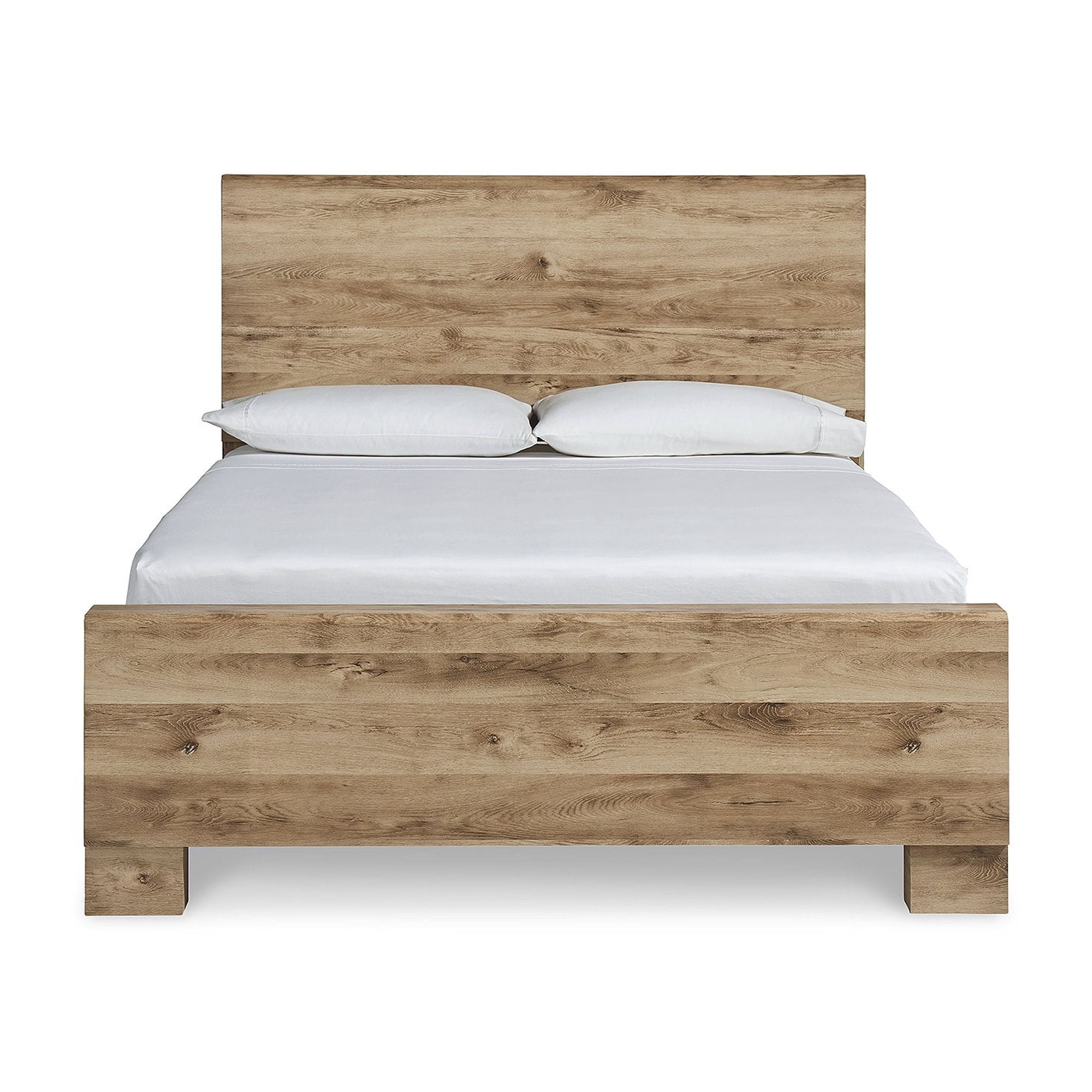 Signature Design by Ashley Hyanna Rustic Queen Panel Bed, Light Brown