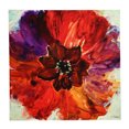 thumbnail image 1 of Water Garden Vibrant Purple and Red Floral Wall Canvas, 1 of 1