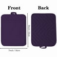 thumbnail image 2 of HOMEIORA Pot Holders and Oven Mitts 7" x 9" Heat Resistant Cotton Pocket Pot Holder Set Feature of Non Slip Kitchen Hot Pad Oven Mitts, 4 - Pack (Purple), 2 of 6