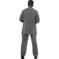 thumbnail image 5 of African Suit for Men Traditional Dashiki Stripe Blazer and Pants 2 Piece Set Business Dress Suit Party Wedding Evening, 5 of 5