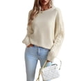thumbnail image 2 of Women's Fashionable Simple Round Neck Sweater, 2 of 5