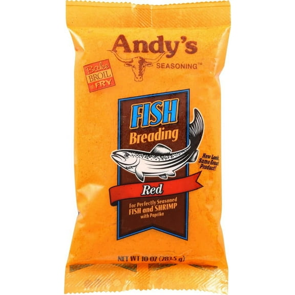Andy's Fish Breading, SCH4 Red, 10 Ounces (Pack of 3)