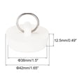 thumbnail image 2 of Uxcell Rubber Sink Plug, White Drain Stopper Fit 1-9/16" to 1-5/8" Drain for Bathtub Kitchen and Bathroom 3 Pack, 2 of 5