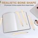 thumbnail image 3 of 50 Pcs/Lot Pen Writing Supplies Bone Shape Ballpoint Pens New Gift School Supply-Blue Ink, 3 of 5