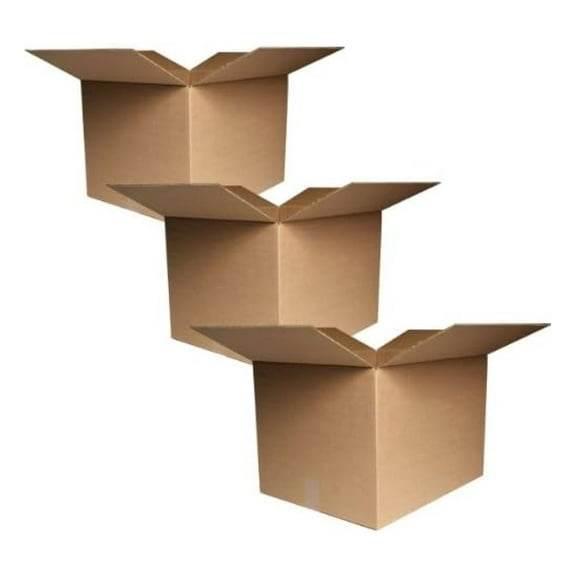 Medium Moving Boxes - Bundle of 20, 18x14x12 Inch Cardboard Boxes for Packing & Shipping, Recycled Content, Same Day Ship from NY