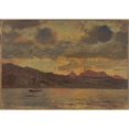 thumbnail image 2 of Carl Frederik Sørensen 24x18 Gold Ornate Framed and Double Matted Museum Art Print Titled - Marine (1869), 2 of 4