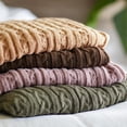 thumbnail image 5 of Hadley Wren Women's Kenna Cable Knit Open Front Poncho Wrap, Olive Green, 5 of 5