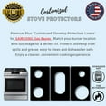 thumbnail image 2 of Premium Plus Stove Protectors for Samusng Gas Range Model NX60T8511STAA, Custom Cut, Easy to Clean Stove Liner, Made in the USA., 2 of 8