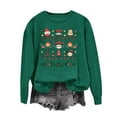 thumbnail image 6 of HOMBOM Crewneck Sweatshirts for Women Army Green Merry Holiday Christmas Gifts Athletic Adults Sweatshirt Santa, 6 of 6