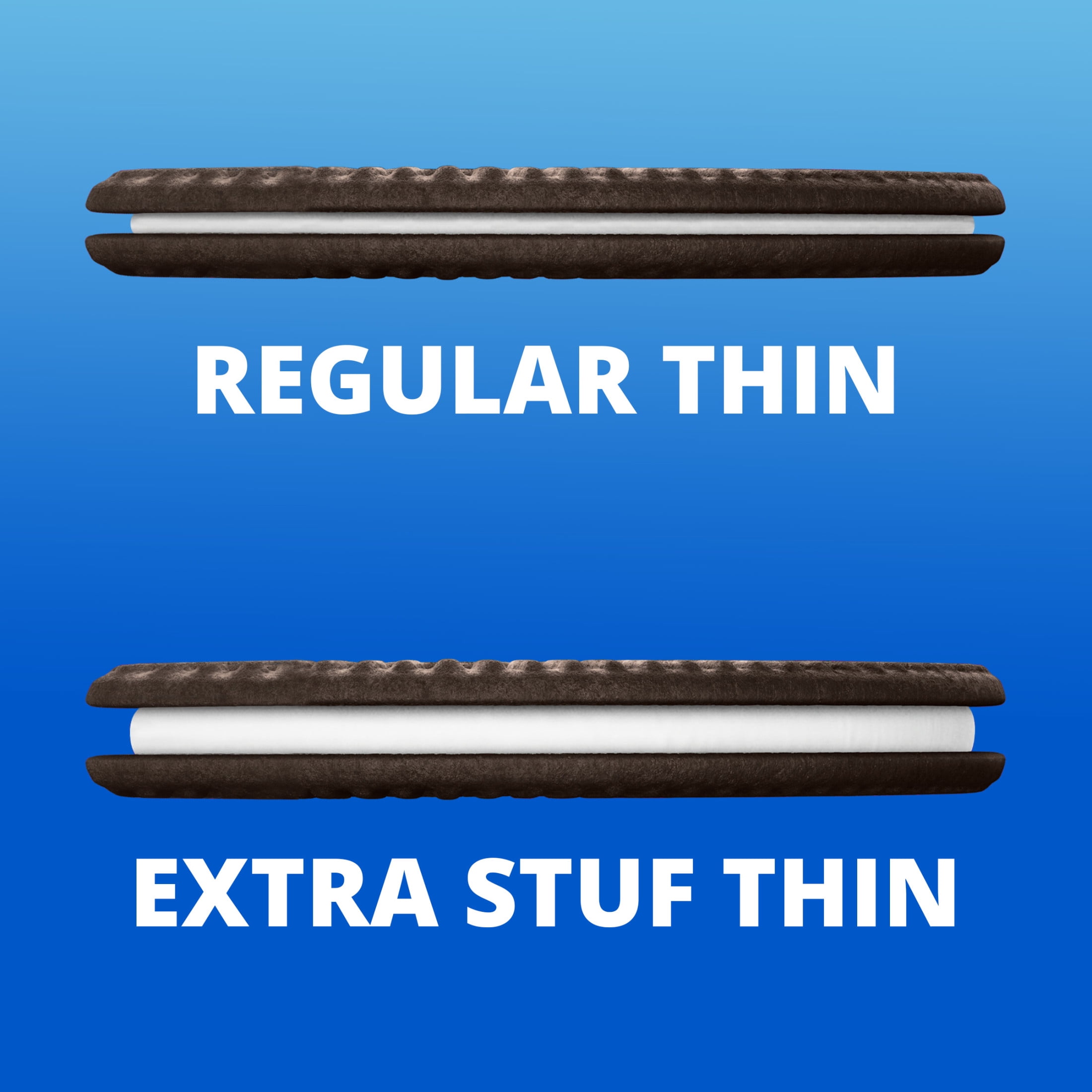 OREO Thins Extra Stuf Chocolate Sandwich Cookies, Family Size, 13.97 oz