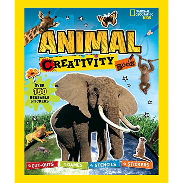 National Geographic Kids: Animal Creativity Book: Cut-outs, Games, Stencils, Stickers