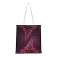 thumbnail image 1 of DouZhe Reusable Grocery Bags, Future Galaxy Fractal Particles Lightweight Polyester Canvas Cloth Tote Bag for Travle Gym Shopping School, 15" x 16", 1 of 7