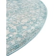 thumbnail image 4 of Unique Loom New Classical Collection Area Rug - Olympia (4' 1" Round Light Blue/Ivory), 4 of 6