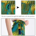 thumbnail image 3 of Peacock Feathers Stylish Summer Chiffon Beach Dress with Polyester Straps - Women's Summer Dresses, 3 of 6