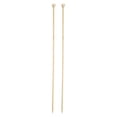 thumbnail image 1 of Aguja de tejer recta de bambú Uxcell de 4.5mm Tamaño US 7 de 13.8 pulgadas Agujas de tejer de madera, 1 of 4