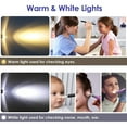 thumbnail image 2 of CAVN 2 Pack Pen Lights for Nurses with Pupil Gauge Medical Copper Penlights,Warm/White Light, 2 of 7