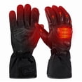 thumbnail image 3 of Sun Will Men's Motorcycle Gloves, 2200 mAh Rechargeable Heated Gloves, Waterproof, Touch Screen, Black XS-3XL, 3 of 12