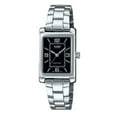 thumbnail image 1 of Casio Reloj Estándar Analógico de Acero Inoxidable con Esfera Negra y Movimiento de Cuarzo LTP-1234DD-1A para Mujer, 1 of 2