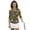 Camo Forest, variant on Forest Mushrooms Women's Dry-Fit Golf Polo Shirts Comfortable Versatile Women's 3/4 Sleeve Athletic Golf Shirts Fashionable Workout Tops Stylish Pullover Workout Sports