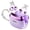 Purple, variant on Open Ear Clip-On Earbuds with Butterfly Earrings & Beaded Bracelet, Bluetooth 6.0 Wireless Headphones, 64H Playtime, Jewelry-Inspired Summer Gift for Women