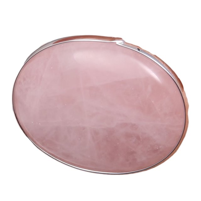 Jumpingount Anillo ovalado de cristal de piedra, joyería elegante y ajustable para damas, anillo eterno para mujer, cristal rosa Type3 NO3