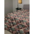 thumbnail image 2 of Floral Down Alternative Comforter, Top View Illustration of Blossoming Chrysanthemums, Microfiber Quilt for All Season, 5 Sizes, Pink Blush, by Ambesonne, 2 of 3