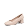 thumbnail image 1 of Zapatos de Tacón Bajo y Cuadrado para Mujer DREAM PAIRS en Color Nude, 1 of 6