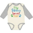 thumbnail image 3 of Inktastic My Gammy Loves Me Boys or Girls Long Sleeve Baby Bodysuit, 3 of 5