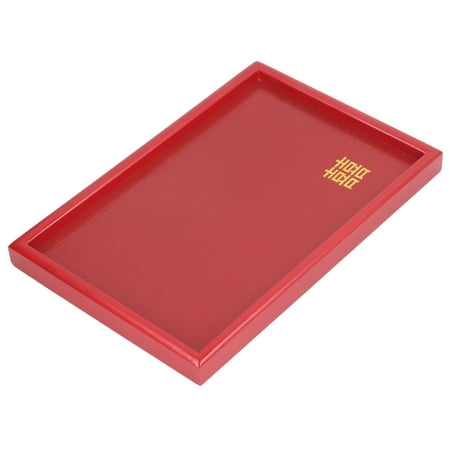

Rustic Serving Tray Large Round Exquisite Serving Platter For Living Room Coffee Table Kitchen CounterTop Red