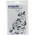 thumbnail image 2 of IndigoBlu Cling Mounted Stamp 5"X4"-Floral Swirl, 2 of 2