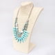 thumbnail image 4 of Gargantilla Collar Colgante de Cadena Monedas Estados Babero Color Turquesa Grueso, 4 of 8