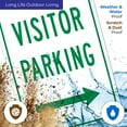 thumbnail image 5 of Right Side Visitor Parking Green Sign, 10x14 Aluminum, 5 of 8