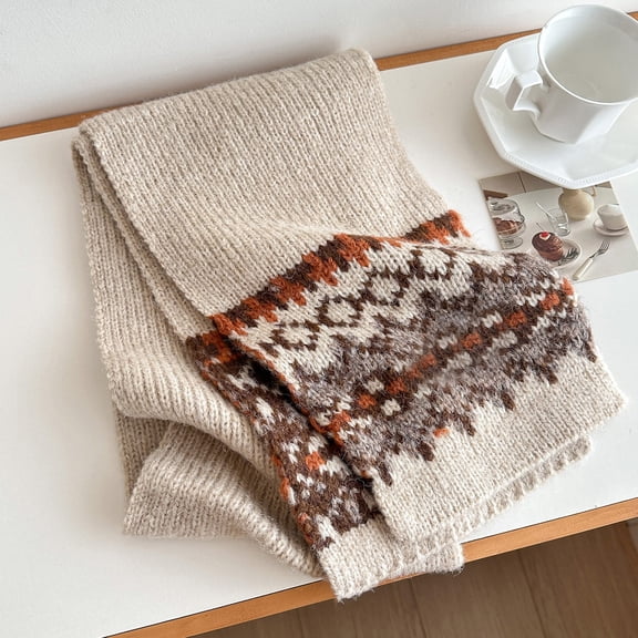 Pyhlmscde Women's Fashion Winter Knit Neck Warmer Scarf, , ,