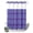 Purple, Cobalt, Black, variant on No Hook Shower Curtain, Buffalo Plaid Shower Curtains for Bathroom with See Through Top Window, Amber Orange Farmhouse Gingham Striped Waterproof & Washable Bath Curtain Standard 72"x72"
