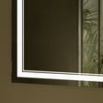 thumbnail image 6 of 48×30 inch LED-Lit bathroom tempered mirror, wall mounted anti-fog memory Adjustable Brightness front light Rectangular Vanity mirror, 6 of 9