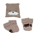 thumbnail image 2 of Conjunto George Niño 0 M Oso Café Gorrito, 1 Manoplas y 1 Par de Tines, 2 of 3