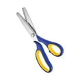 thumbnail image 1 of Tijeras dentadas de acero inoxidable con mango cómodo, tijeras profesionales para telas, costura, corte en zigzag, tijeras de costura, 1 of 8