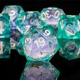 thumbnail image 4 of Dados de borde afilado dnd, dados D20 d & d, juego de dados de galaxia, mazmorras y dragones, núcleo líquido, 4 of 4