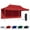 Red, variant on Red 10x20 Instant Canopy Tent and Side Wall - Commercial Grade Steel Frame with Water-Resistant Canopy Top and Sidewall - Bonus Canopy Bag and Stake Kit Included (5 Color Options)
