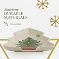thumbnail image 4 of Spode Christmas Tree Tartan Spoon Rest, 7-Inch Tree-Shaped Holiday Utensil Holder, Festive Porcelain Spatula and Ladle Rest, Christmas Kitchen Counter Décor, Dishwasher & Microwave - Hostess Gift, 4 of 7